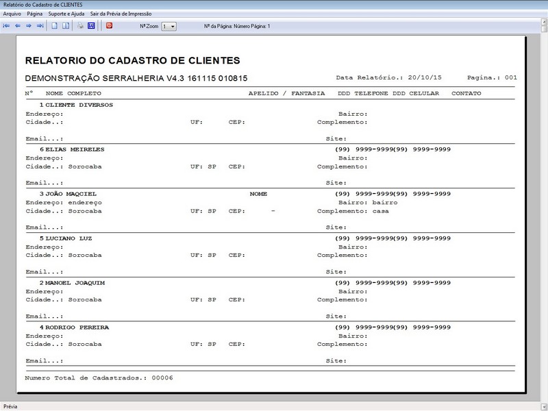 Imagem do Programa Serralheria, Agendamento e Financeiro 4.3 Plus