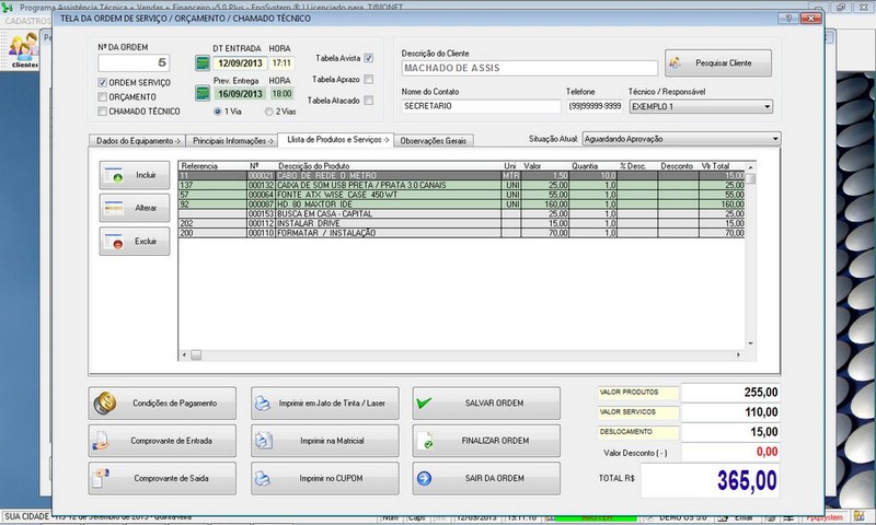 Programa OS Assistncia Tcnica 5.0 Plus