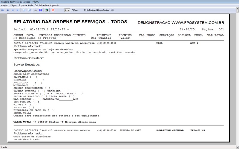 Programa OS Assist�ncia T�cnica 5.0 Plus