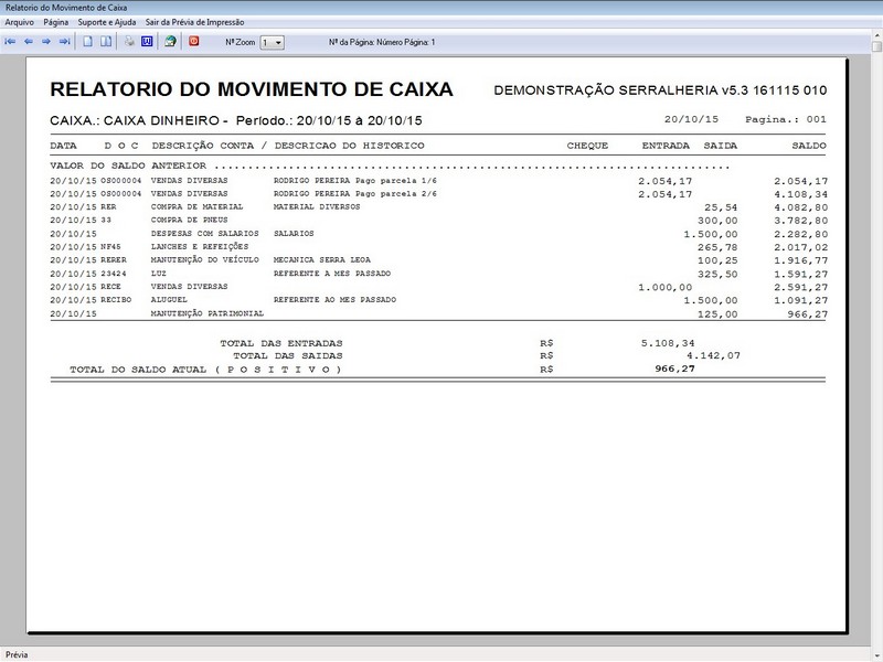 Imagem do Programa Serralheria, Agendamento e Financeiro 5.3 Plus