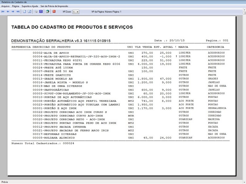 Imagem do Programa Serralheria, Agendamento e Financeiro 5.3 Plus