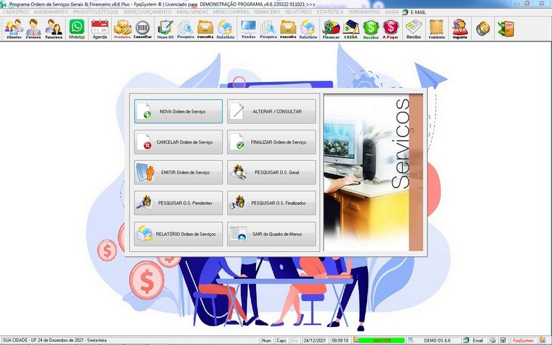 Imagens do Programa Servios Gerais v6.6 Plus
