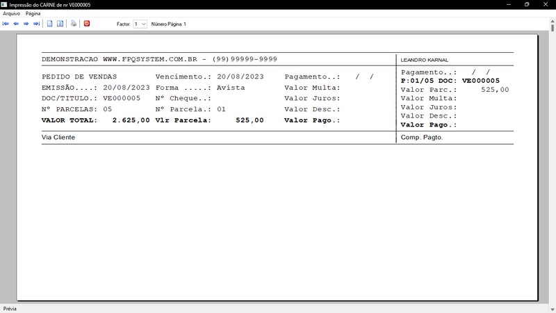 Imagens do Programa Vidraaria e Esquadria v6.7 Plus