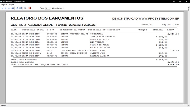 Imagens do Programa Vidraaria e Esquadria v6.7 Plus