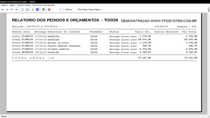 Imagens do Programa Marmoraria v6.8 Plus