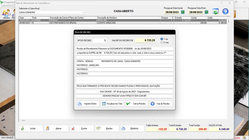 Imagens do Programa Marmoraria v6.8 Plus