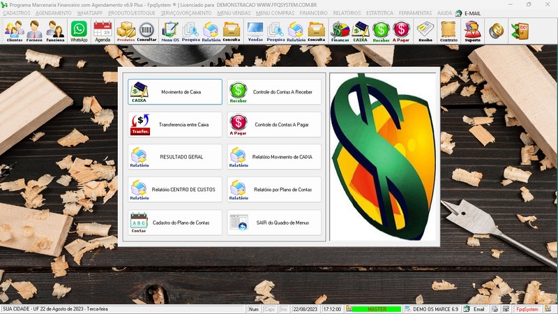 Imagens do Programa Marcenaria v6.9 Plus