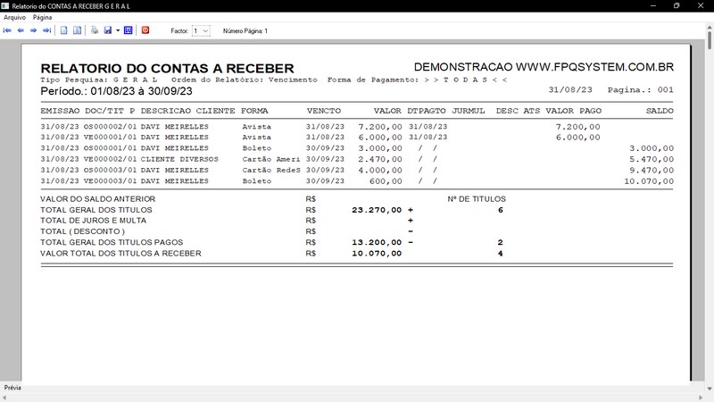 Imagem do Programa Serralheria, Agendamento e Financeiro 7.3 Plus