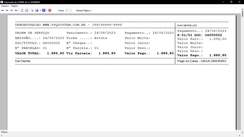 Imagens do Programa Vidraaria e Esquadria v7.7 Plus