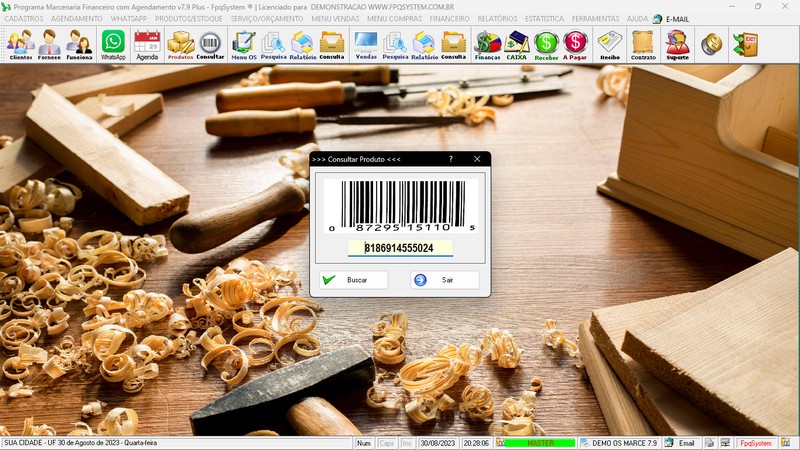 Imagens do Programa Marcenaria v7.9 Plus