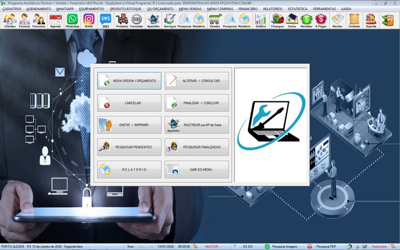 Programa OS Assist�ncia T�cnica 8.0 Plus
