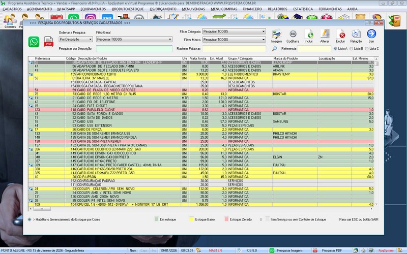 Programa OS Assist�ncia T�cnica 8.0 Plus