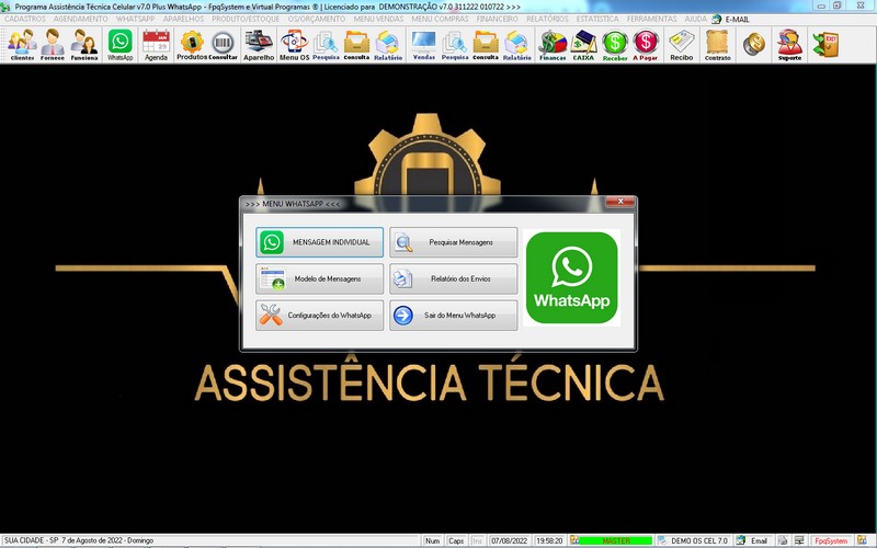 Programa OS Assistncia Tcnica para Celular 7.0 Plus