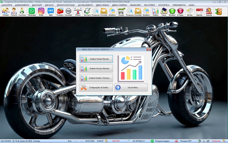 Gr�fico de desempenho