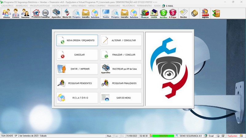 Programa OS Segurana Eletrnica v4.0 - FpqSystem