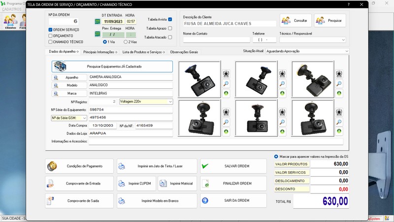 Programa OS Segurana Eletrnica v4.0 - FpqSystem