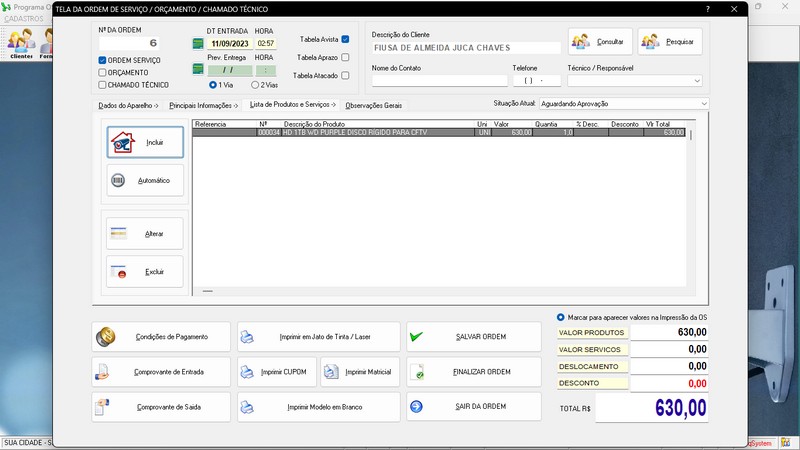 Programa OS Segurana Eletrnica v4.0 - FpqSystem