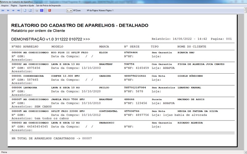 Programa OS Assistncia Tcnica para Refrigerao 1.0 Plus