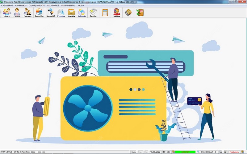 Programa OS Assistncia Tcnica para Refrigerao 1.0 Plus