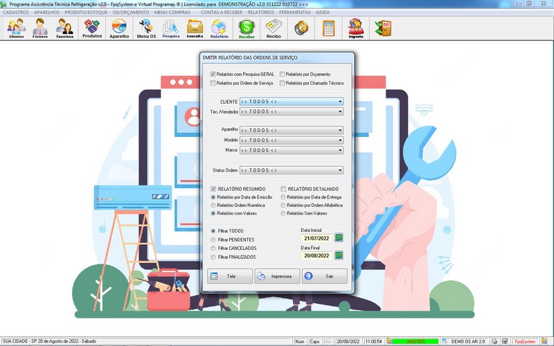 Programa OS Assistncia Tcnica para Refrigerao 2.0 Plus