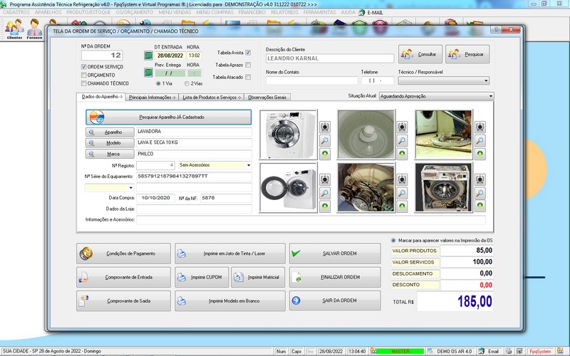 Programa OS Assistncia Tcnica para Refrigerao 4.0 Plus