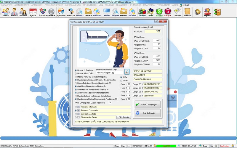 Programa OS Assistncia Tcnica para Refrigerao 5.0 Plus