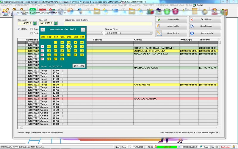 Programa OS Assistncia Tcnica para Refrigerao 6.0 Plus