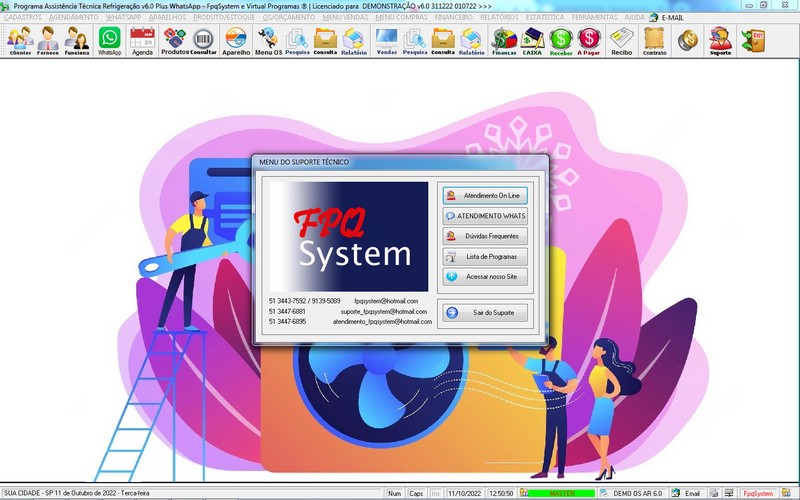 Programa OS Assistncia Tcnica para Refrigerao 6.0 Plus