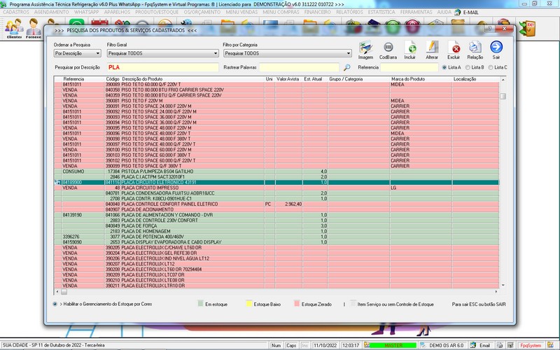 Programa OS Assistncia Tcnica para Refrigerao 6.0 Plus