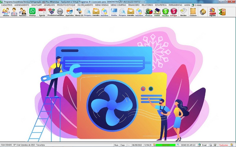 Programa OS Assistncia Tcnica para Refrigerao 6.0 Plus