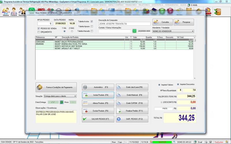 Programa OS Assistncia Tcnica para Refrigerao 6.0 Plus