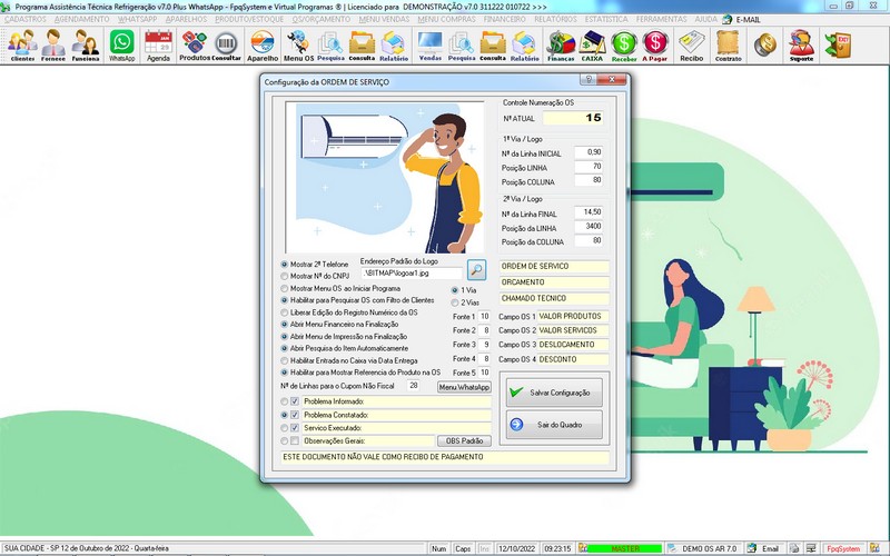 Programa OS Assistncia Tcnica para Refrigerao 7.0 Plus