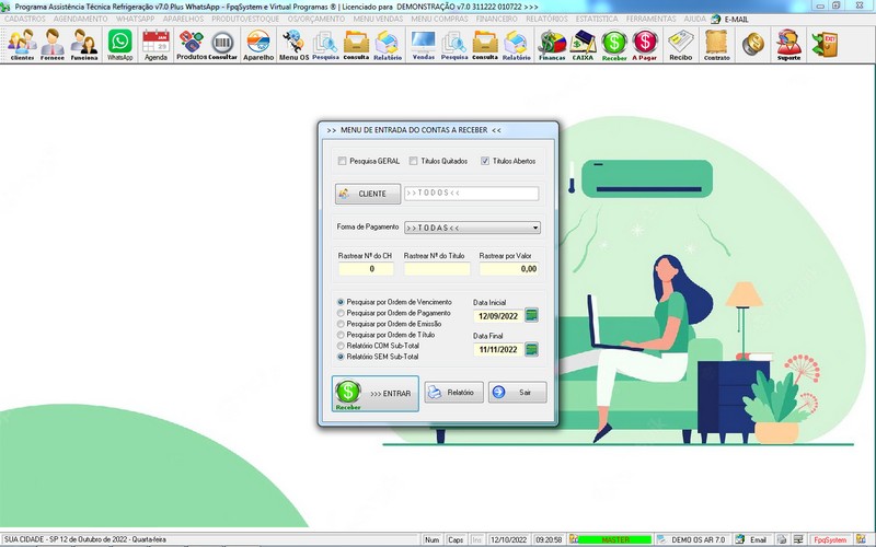 Programa OS Assistncia Tcnica para Refrigerao 7.0 Plus